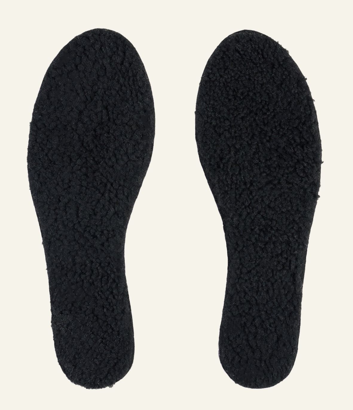 Wollsohle Schwarz - 9x26 cm Schwarz - 1