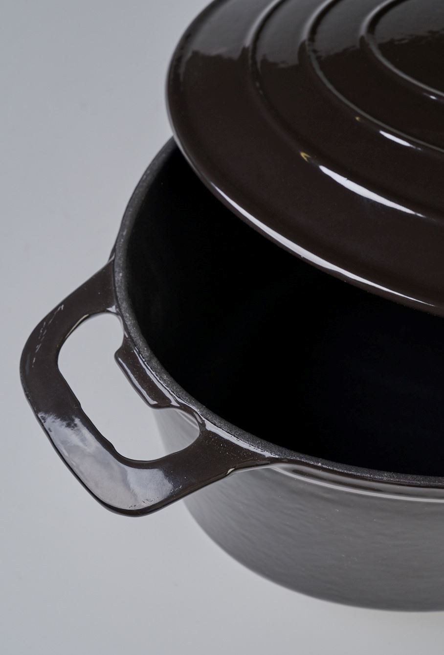 Gusseisen-Topf Oval Schwarz - 2