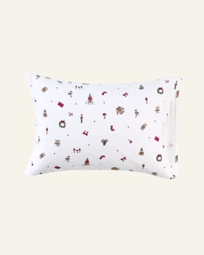 Flanell-Kissenbezug Multi/Rot - 50x60 cm Multi/Rot - 1