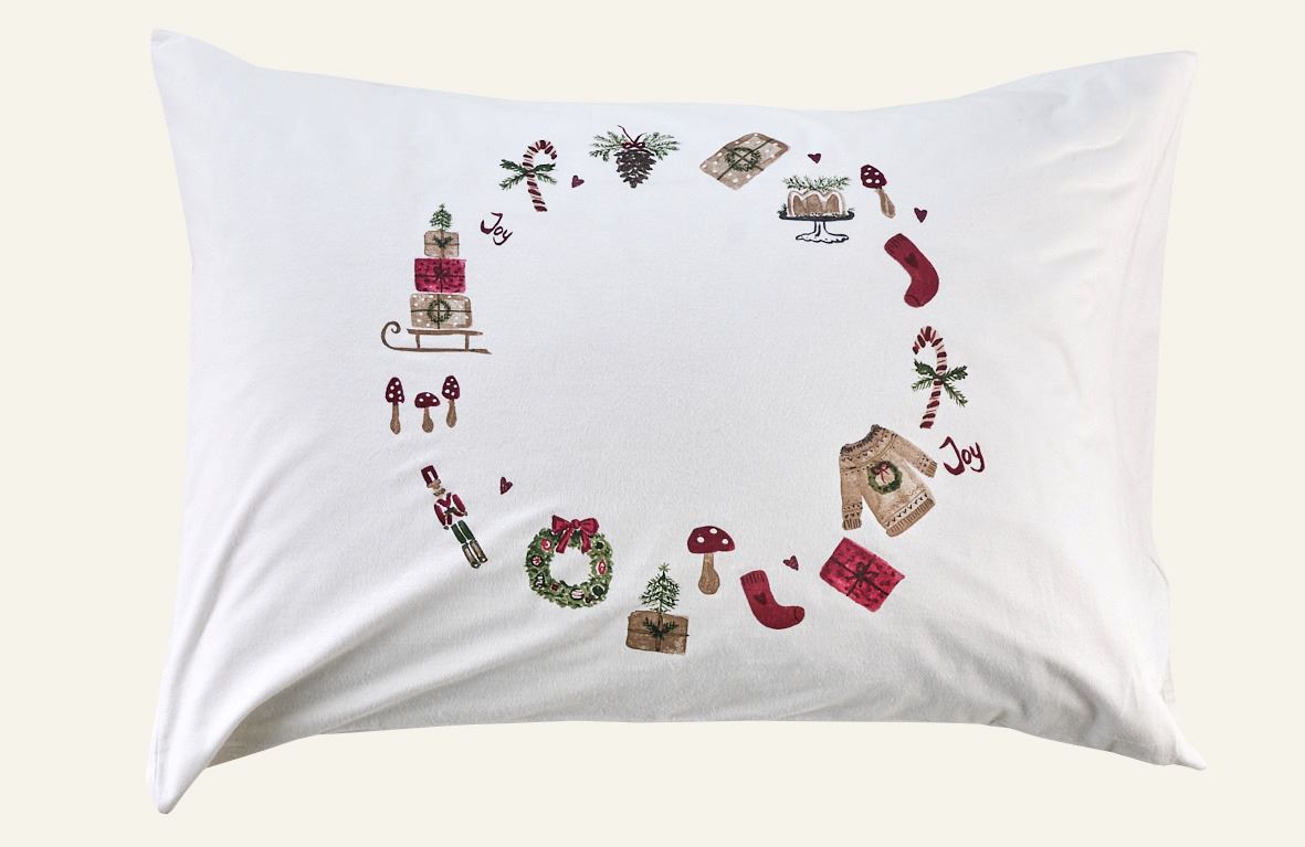 Flanell-Kissenbezug Multi/Rot - 70x100 cm Multi/Rot - 1