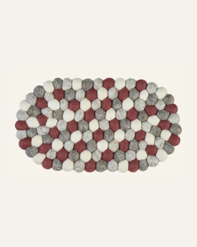 Untersetzer Multi/Rot - 33x19 cm Multi/Rot - 1