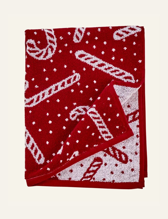 Handtuch Multi/Rot - 2
