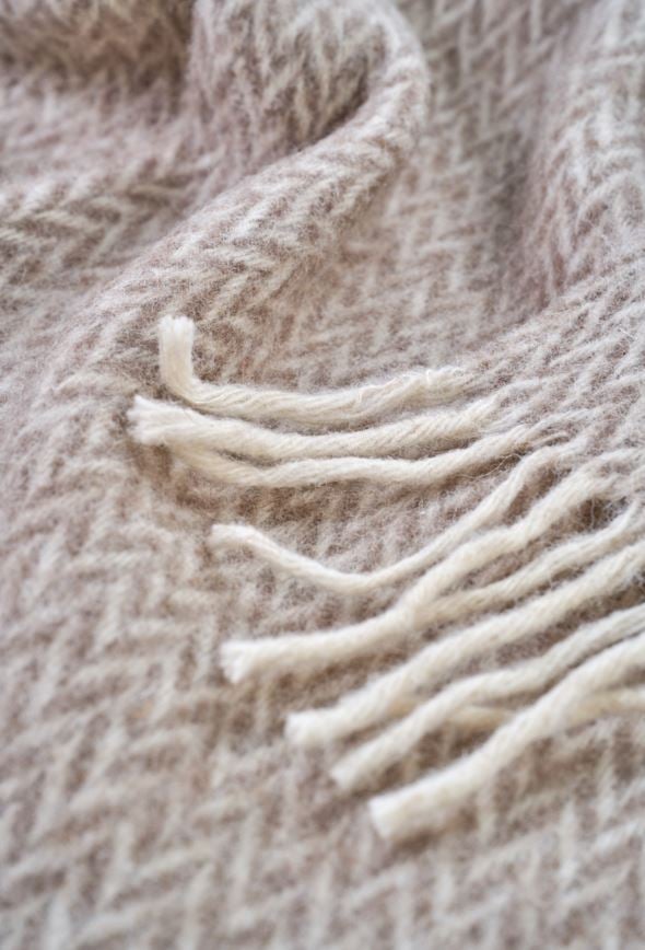 Wolldecke Taupe - 2