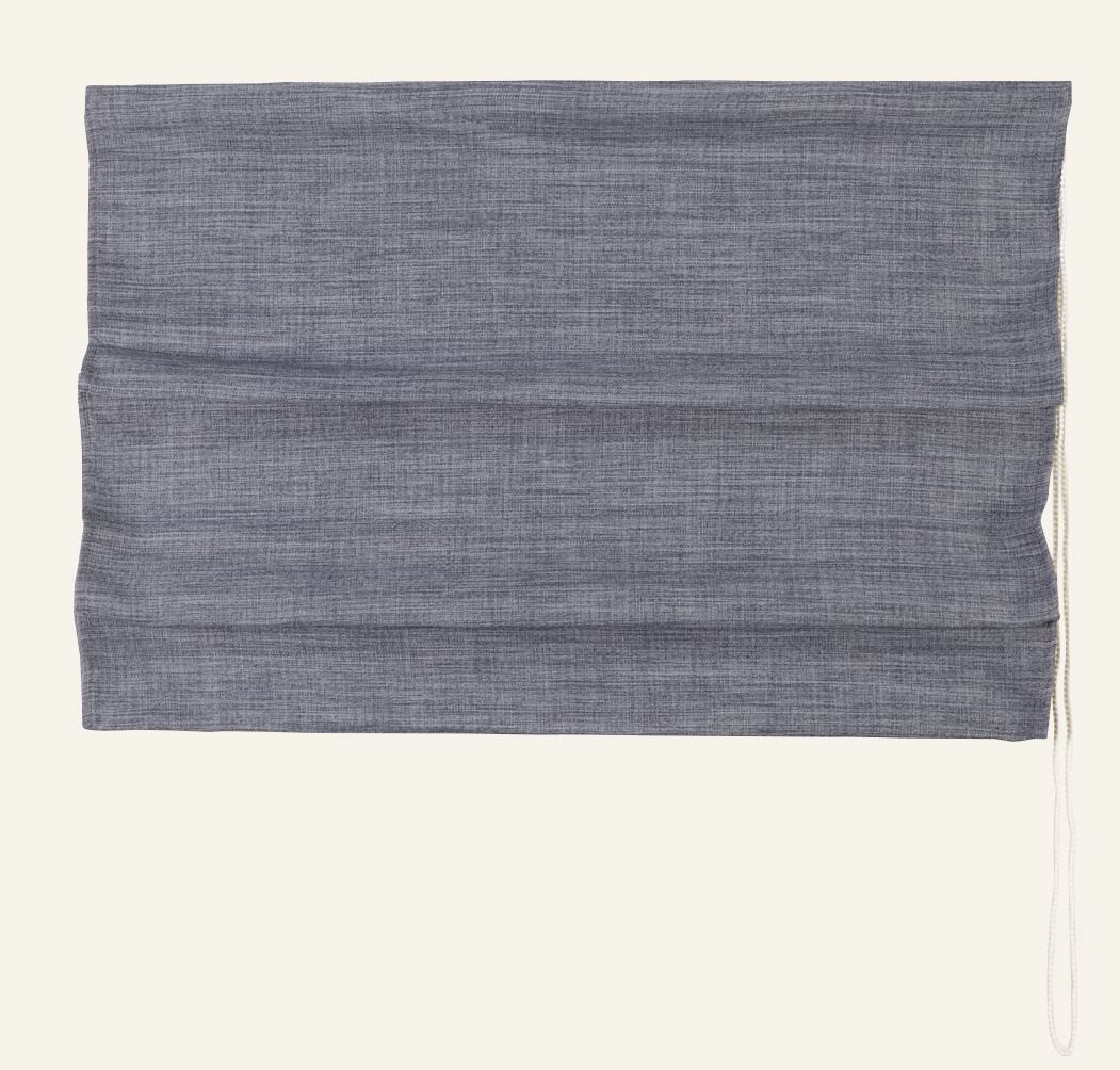 Raffrollo Grau-blau - 130x140 cm Grau-blau - 1