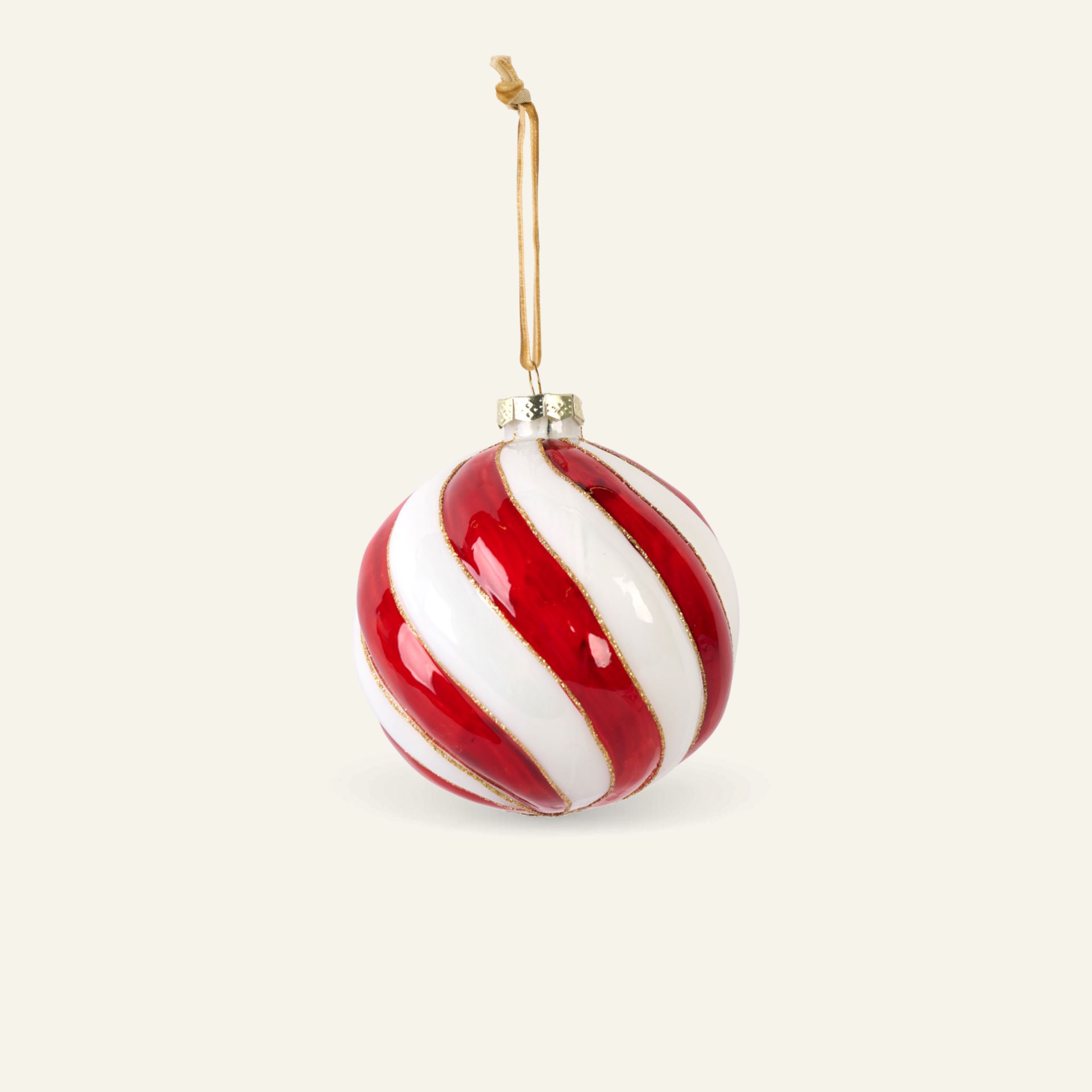 Weihnachtskugel Rot - 10x10x10 cm Rot - 1