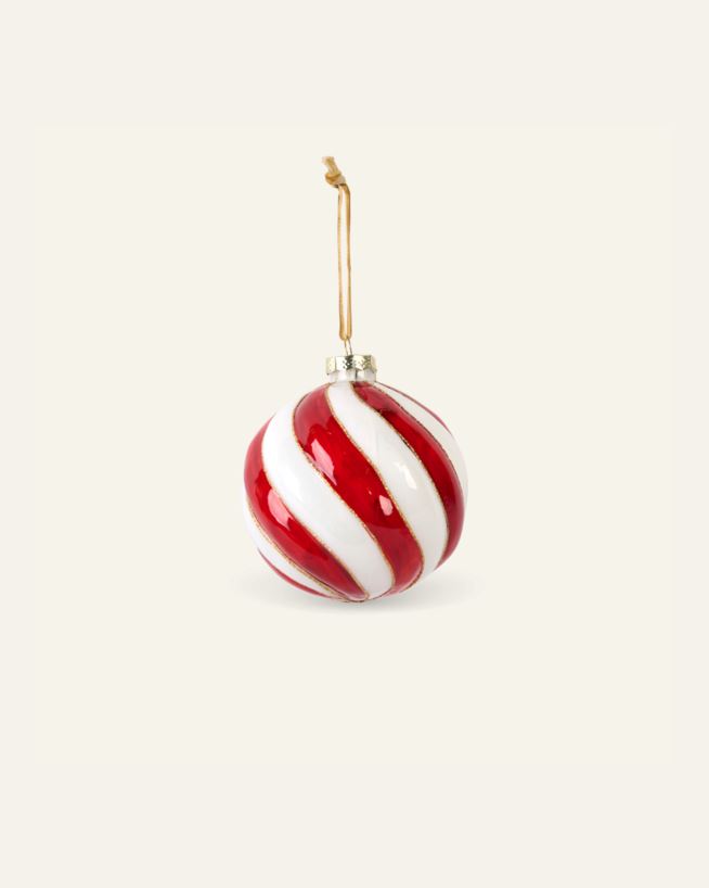 Weihnachtskugel Rot - 10x10x10 cm Rot - 1
