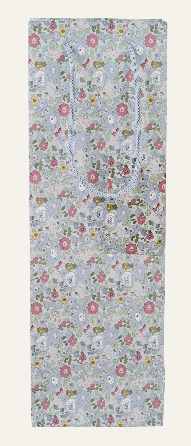 Geschenktüte für Flaschen Multi/Blue - 12x36x10 cm Multi/Blue - 1