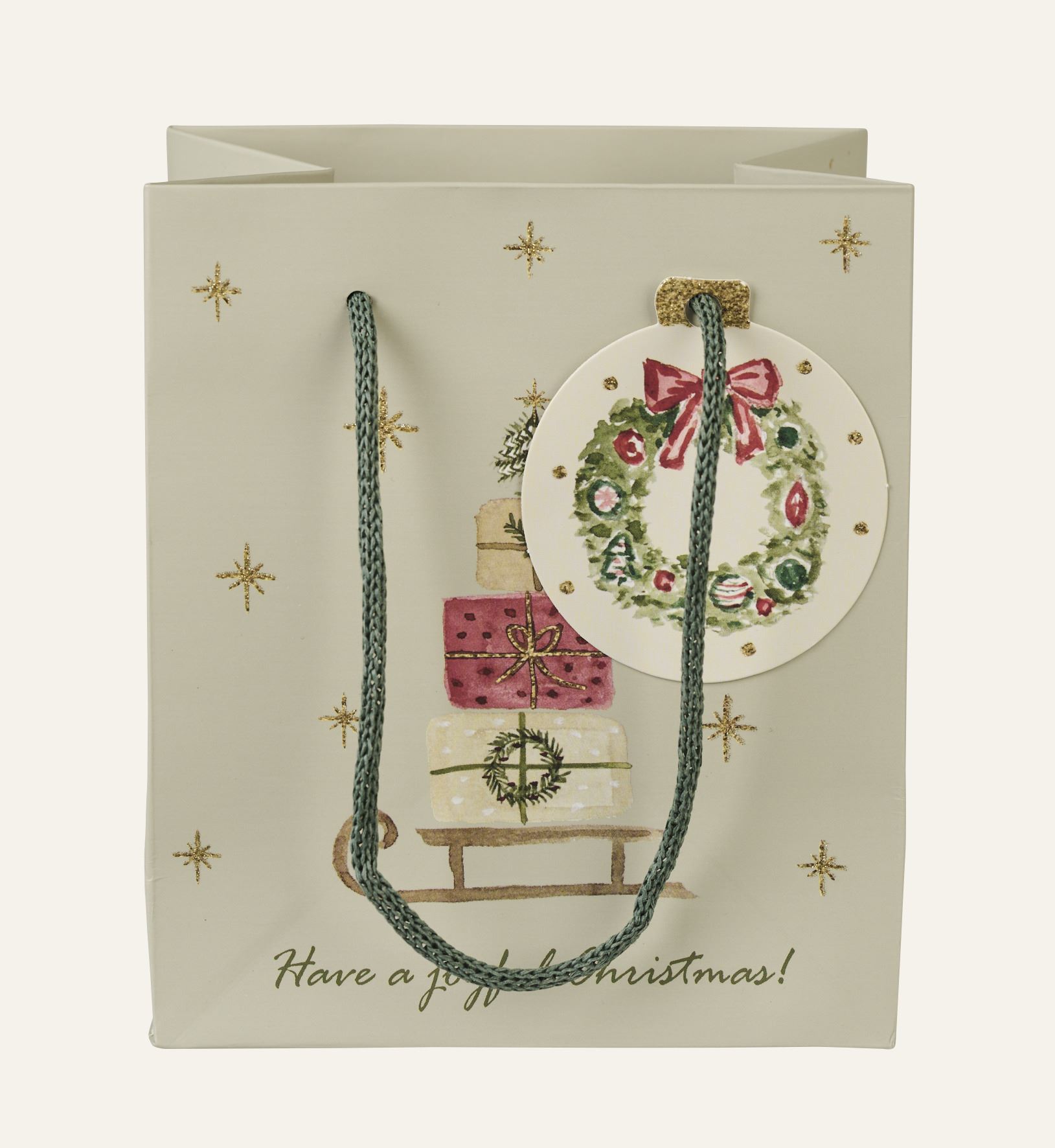 Geschenktüte Hellgrün - 13x15x9 cm Hellgrün - 1