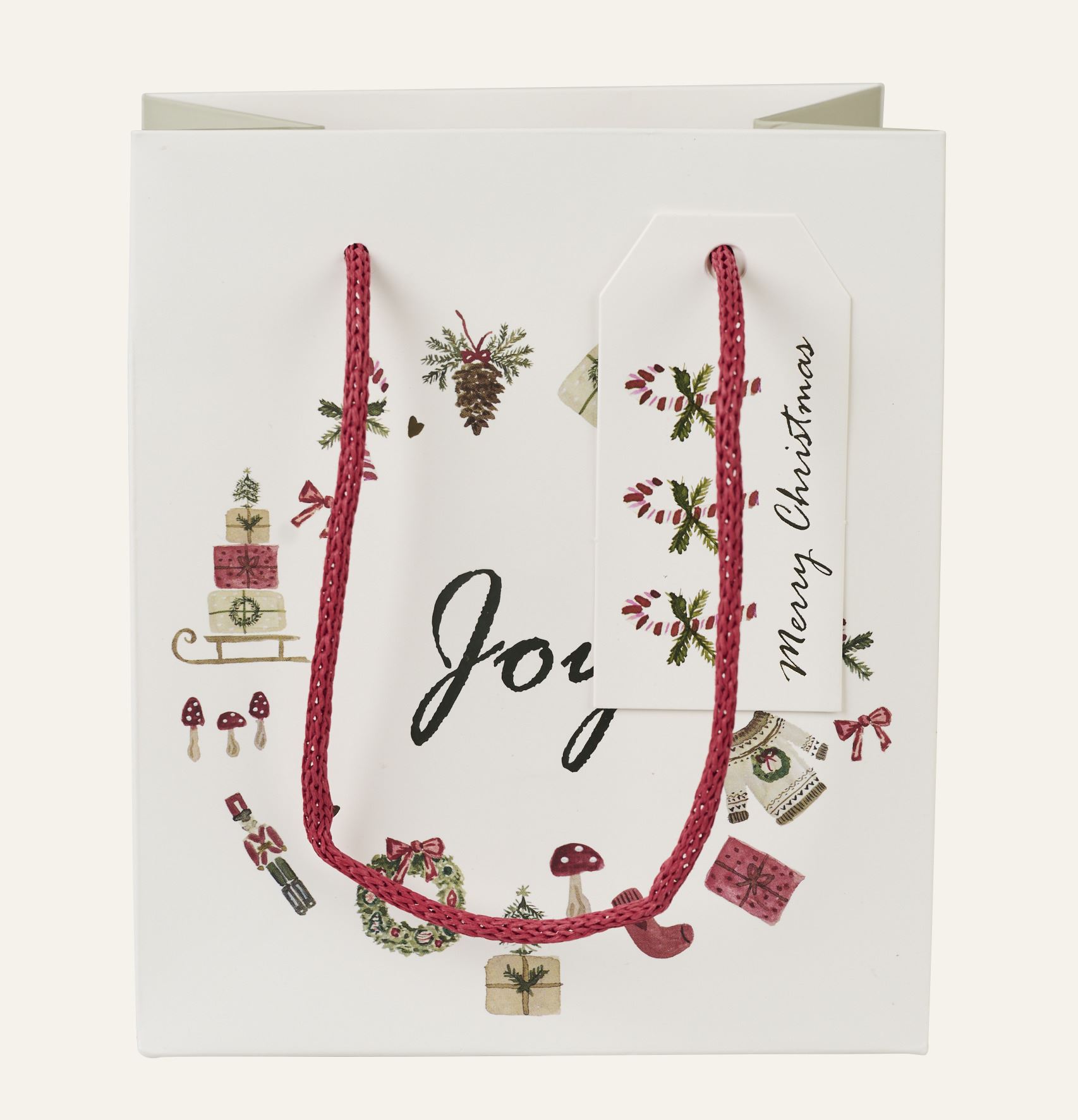 Geschenktüte Weiß - 13x15x9 cm Weiß - 1