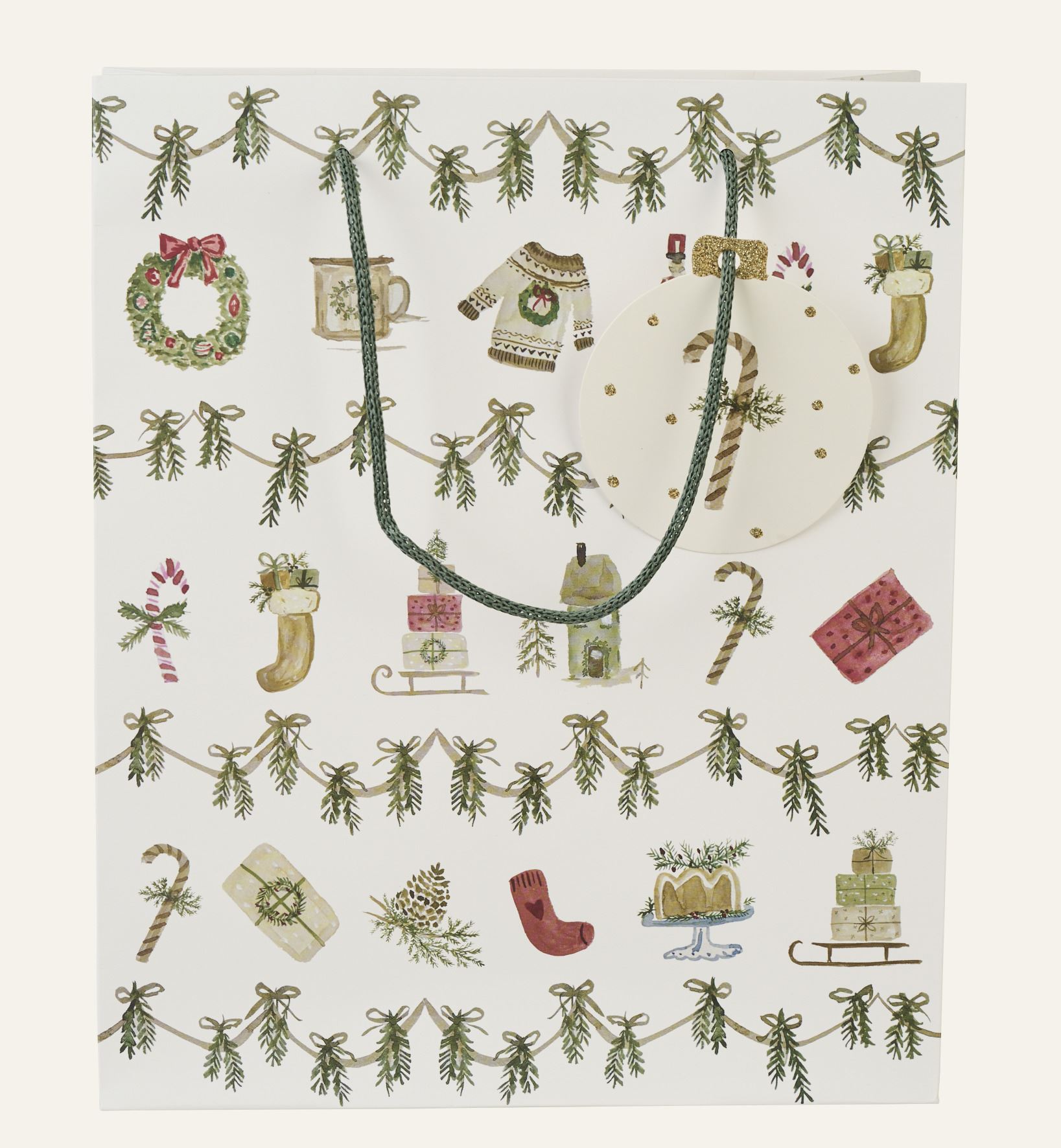 Geschenktüte Weiß - 24x29x10 cm Weiß - 1