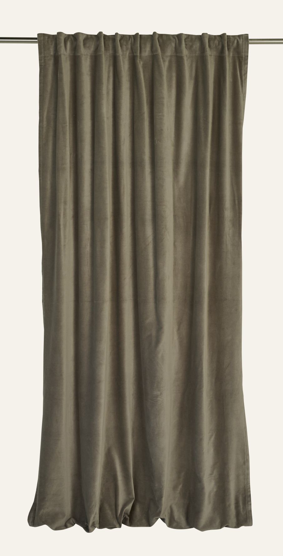 Veloursvorhang Taupe - 140x220 cm Taupe - 1