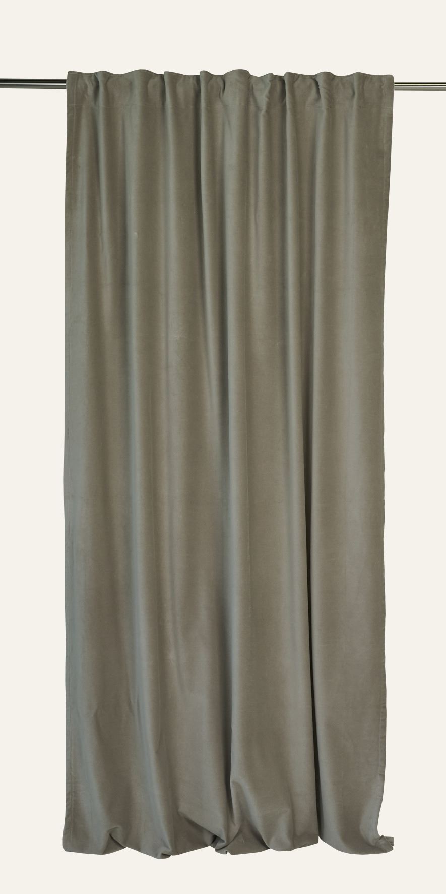 Veloursvorhang Hellbeige - 140x220 cm Hellbeige - 1
