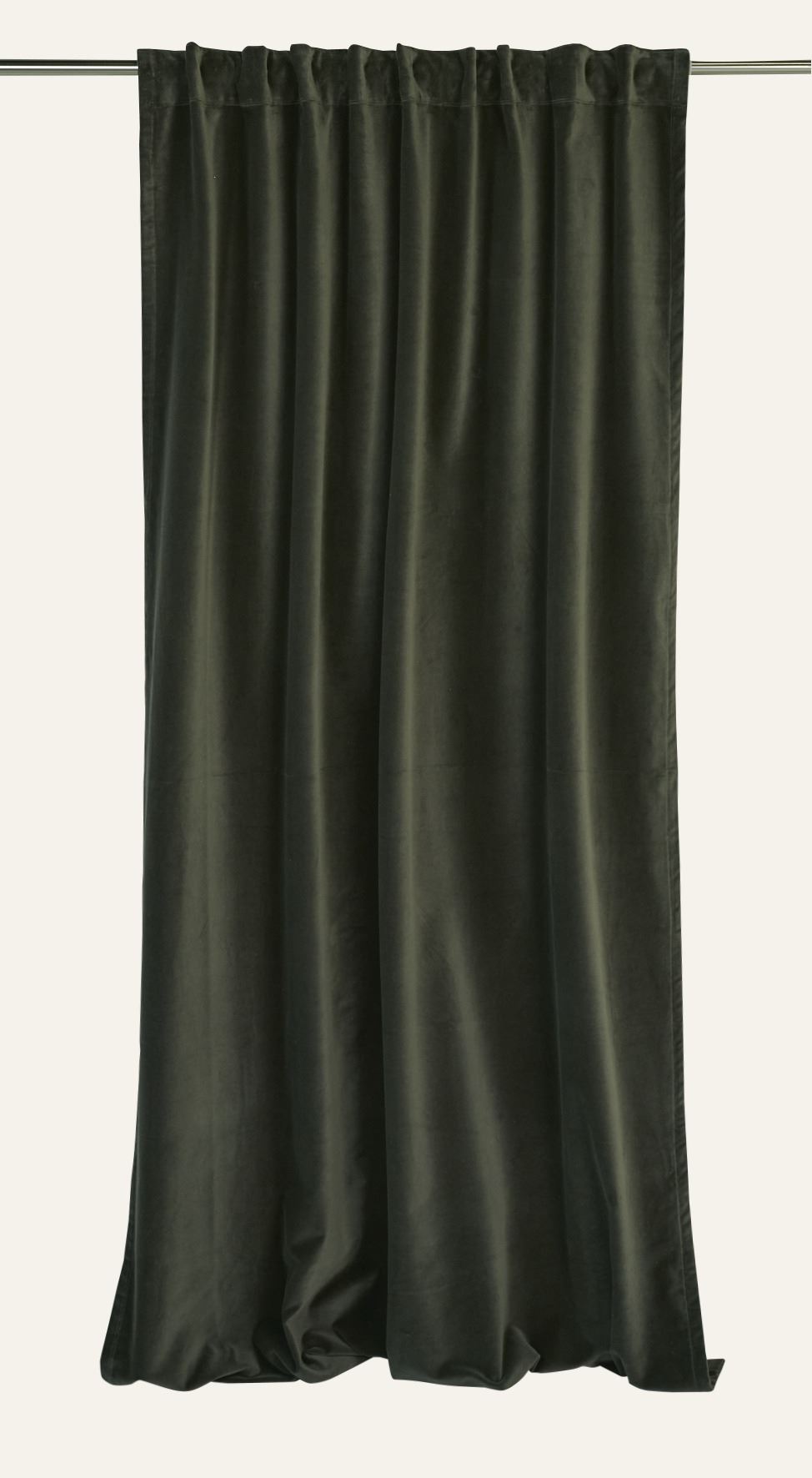 Veloursvorhang Grün - 140x300 cm Grün - 1