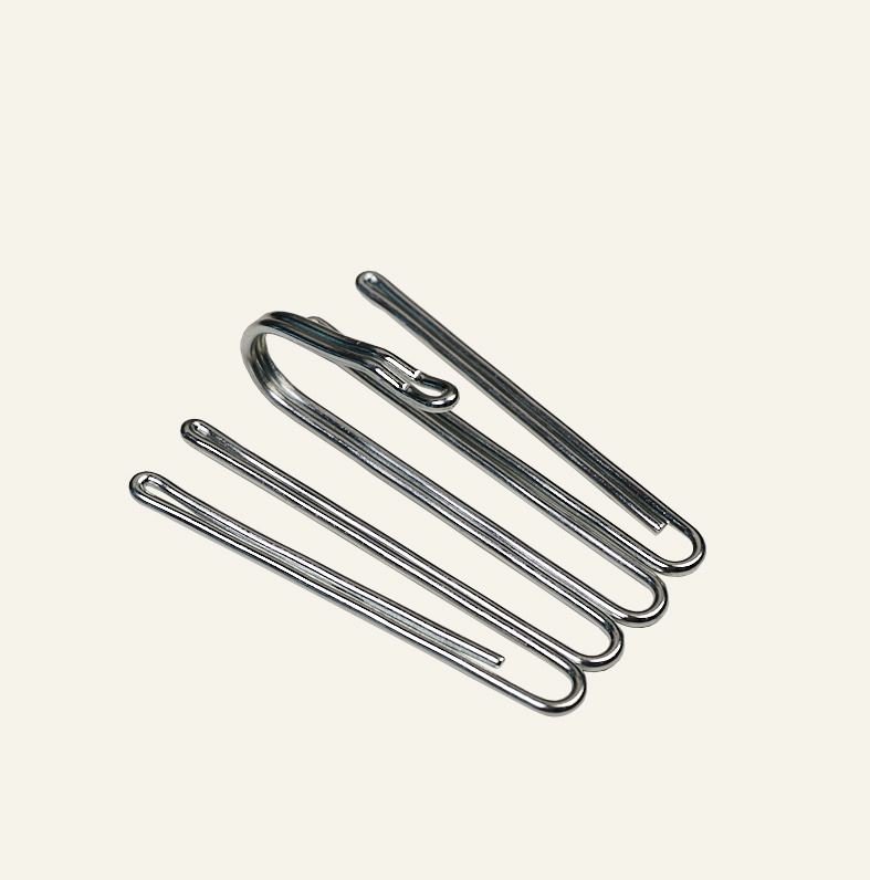 Gardinenhaken, hoch Stahl - 2