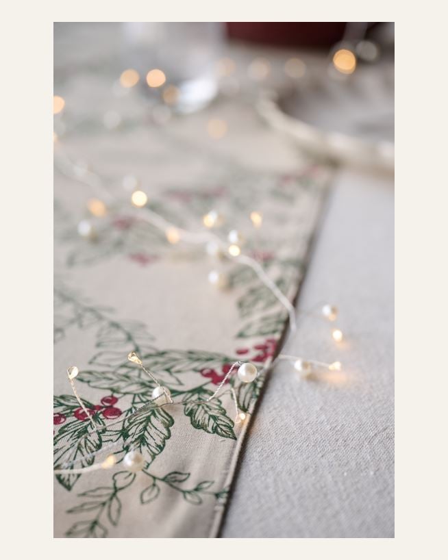 LED-Lichterkette Silber - 190 cm Silber - 1