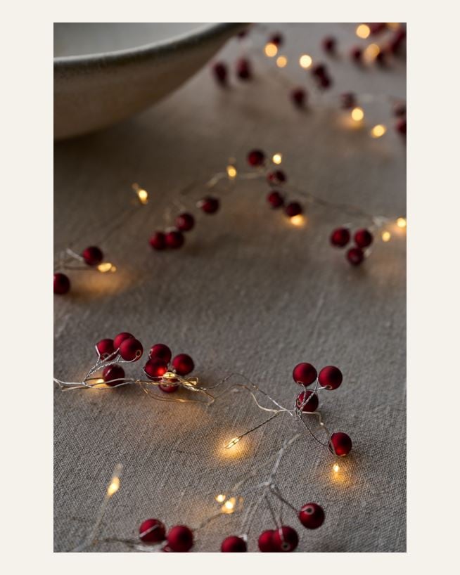 LED-Lichterkette Rot - 190 cm Rot - 1