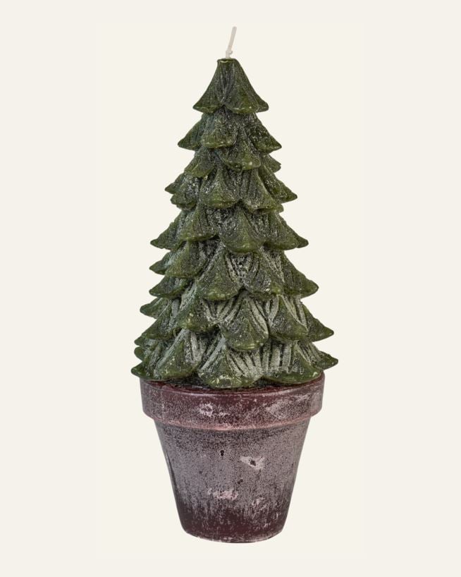 Dekorative Kerze Grün - 24 cm ø11 Grün - 1