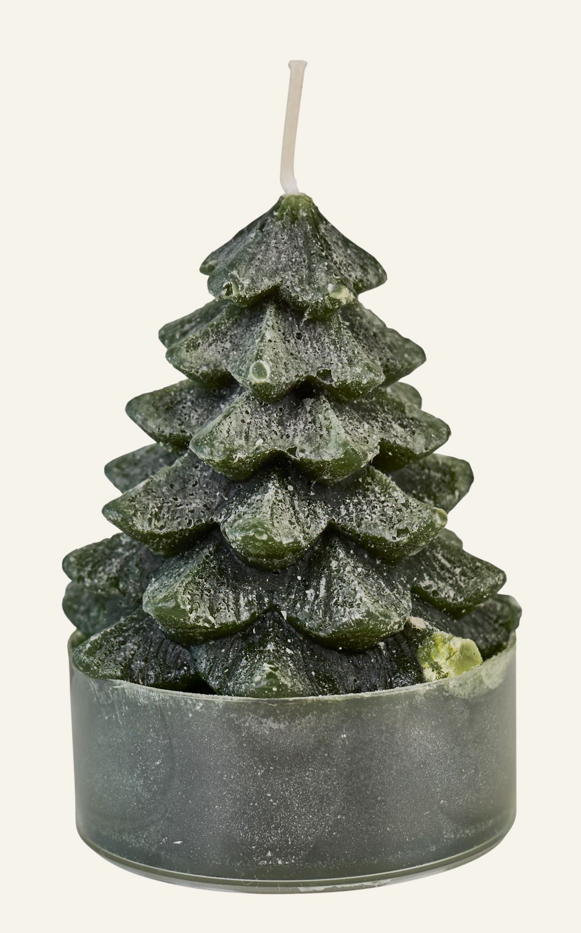 Dekorative Kerze Grün - 10 cm ø6 Grün - 1