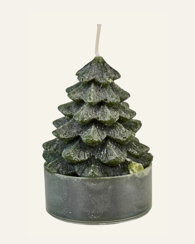 Dekorative Kerze Grün - 10 cm ø6 Grün - 1