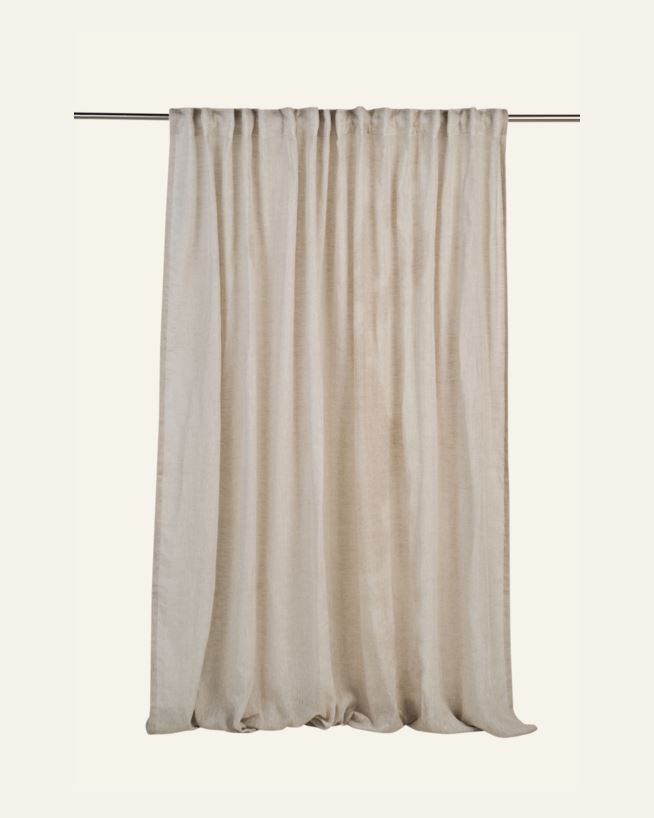 Extra breite Leinengardine Natur - 240x300 cm Natur - 1