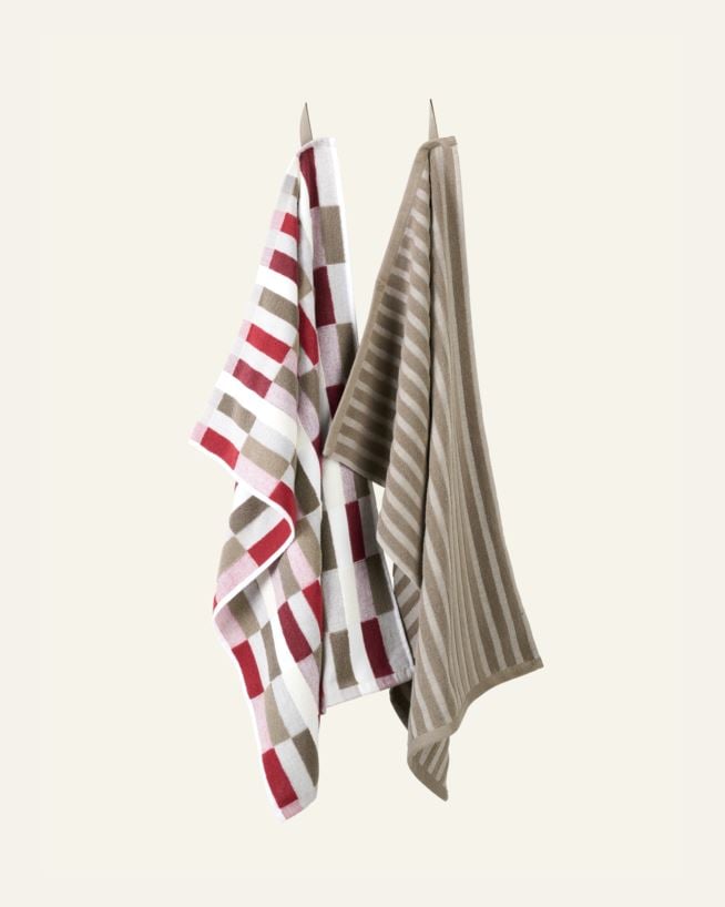 Geschirrtuch Rot - 45x70 cm Rot - 1
