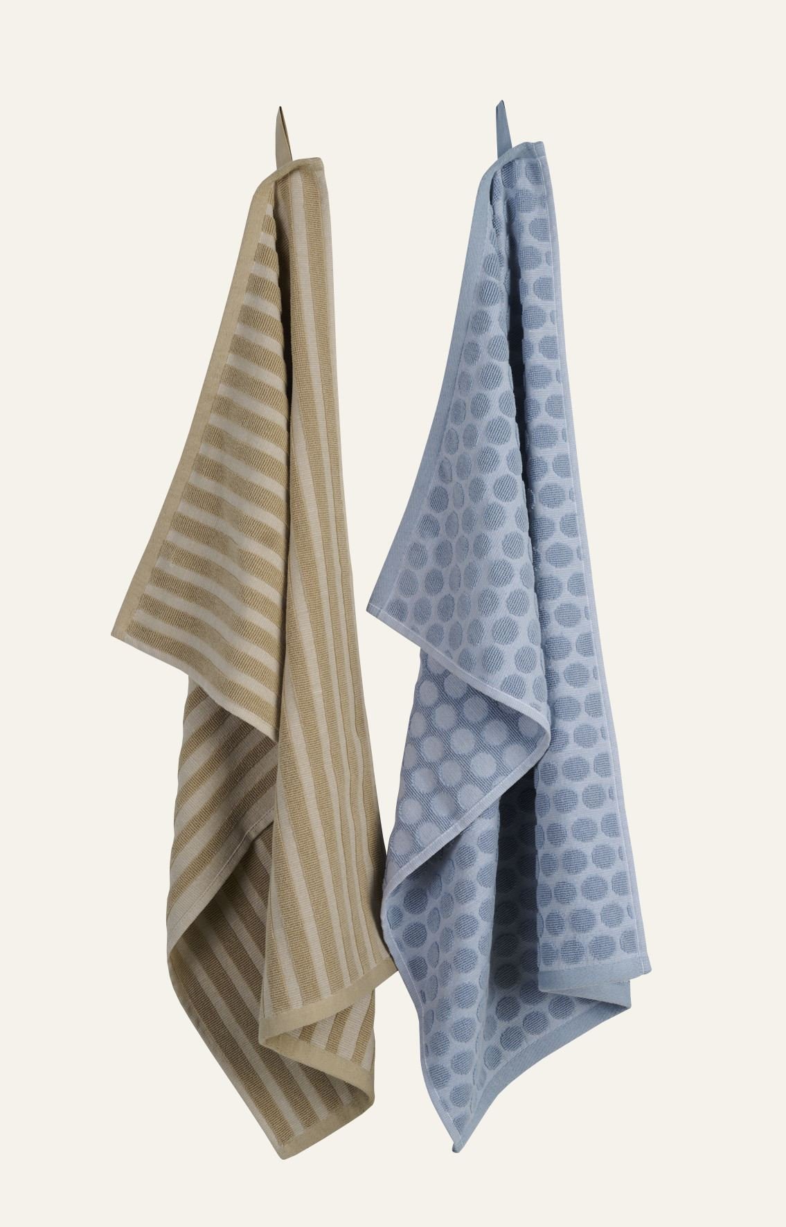 2er-Pack Küchenhandtuch Blau - 45x70 cm Blau - 1