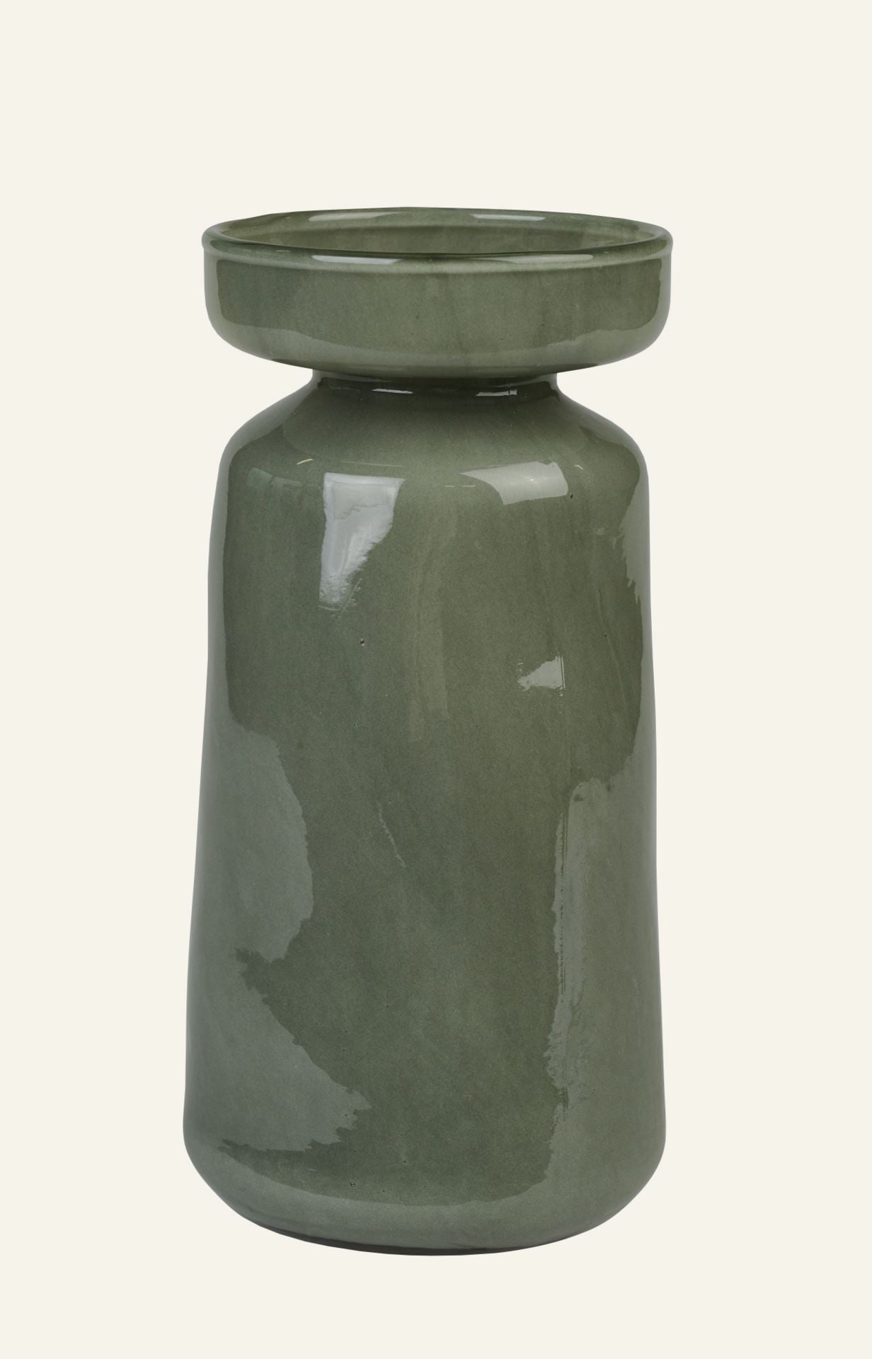 Vase Waldgrün - 19,5 cm ø10 Waldgrün - 1
