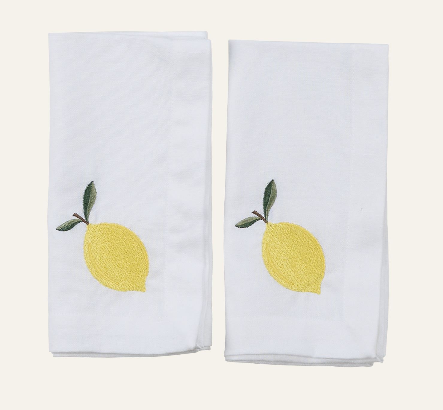 Stoffservietten im 2er-Set Weiß - 45x45 cm Weiß - 1