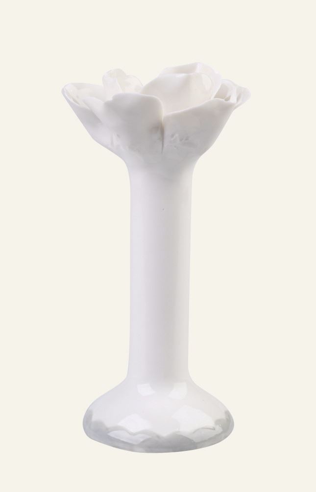 Kerzenständer Offwhite - 8x8x9,3 cm Offwhite - 1