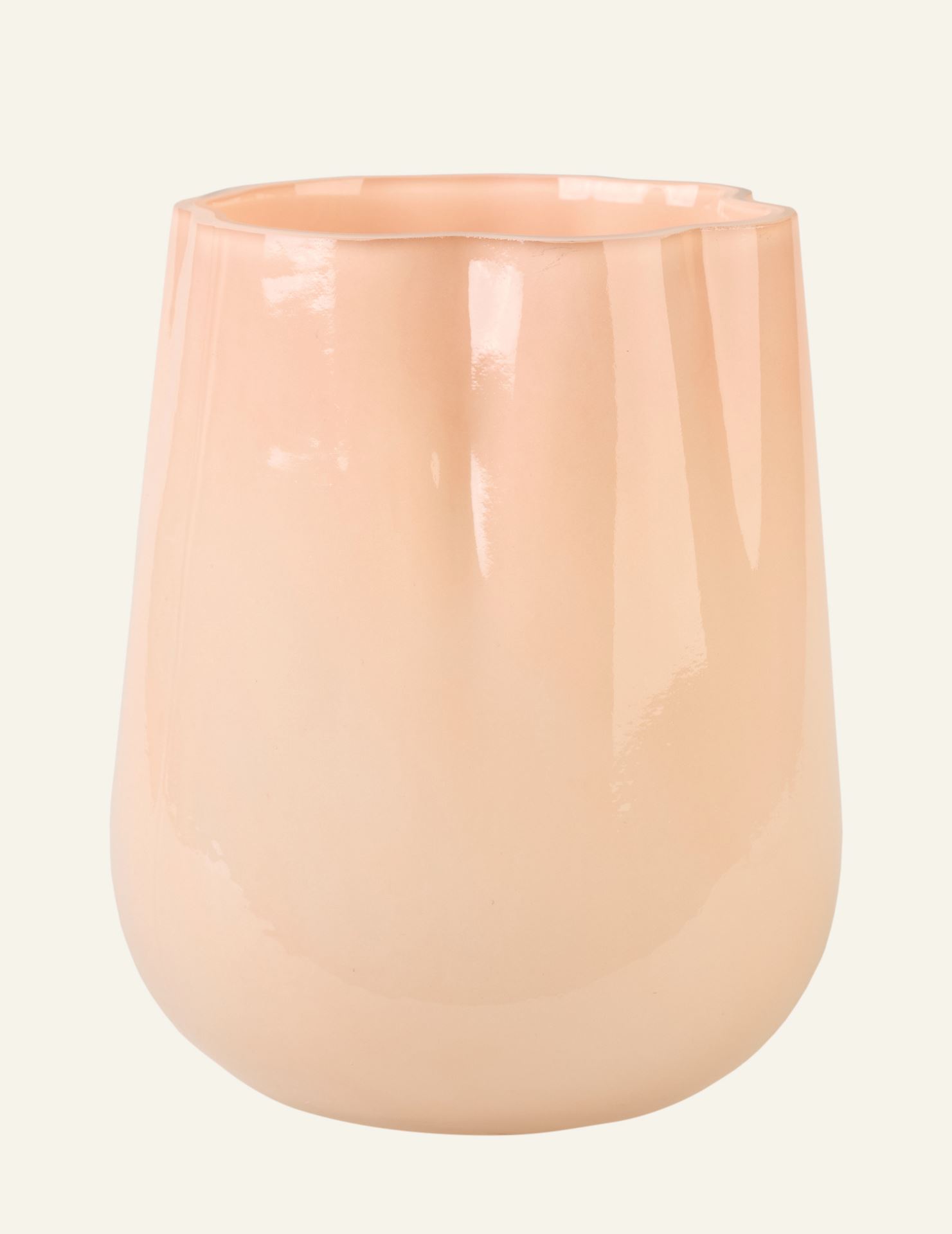 Vase Helles Korallenrot - 16x16x20 cm Helles Korallenrot - 1