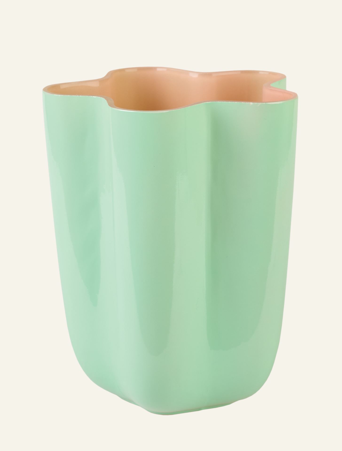 Vase Mintgrün - 15x15x19,5 cm Mintgrün - 1