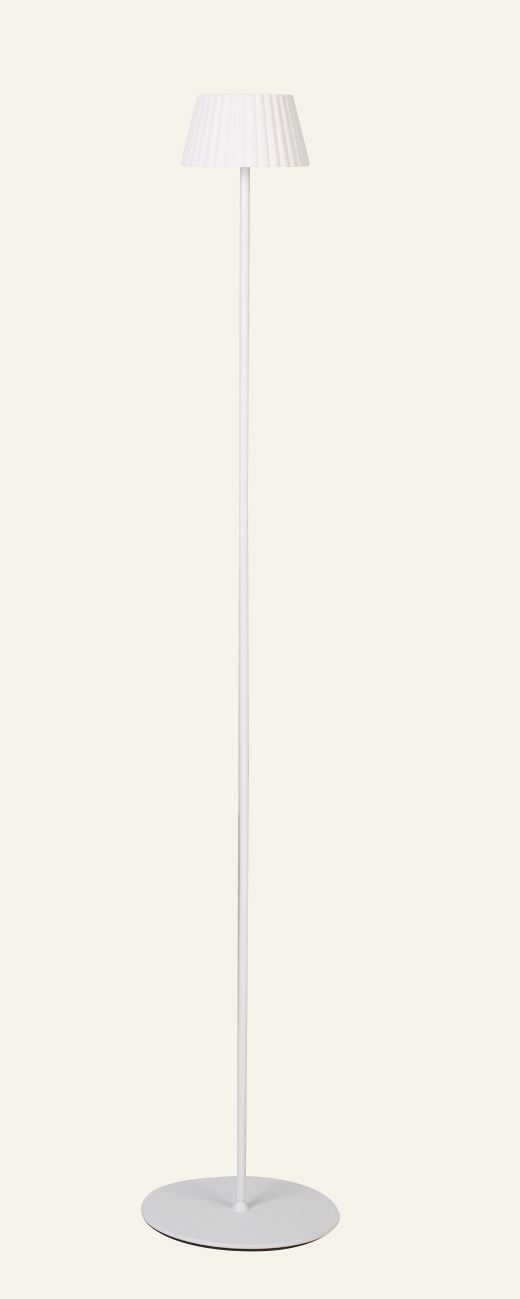 LED-Stehlampe Weiß - 122 cm ø13,5 Weiß - 1