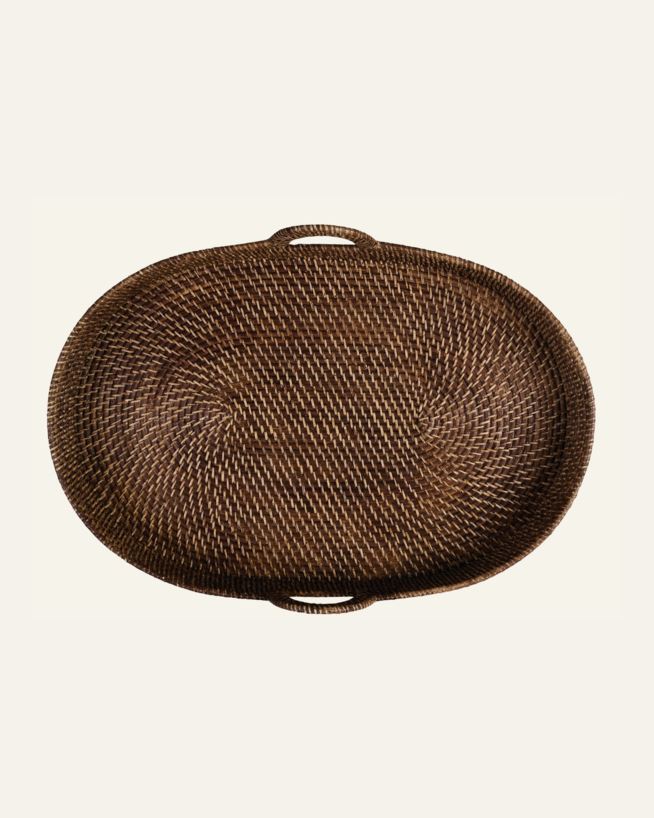 Tablett Dunkelbraun - 49x73x9 cm Dunkelbraun - 1