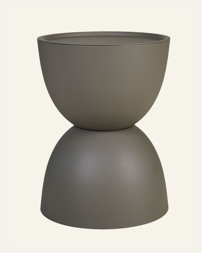 Gartentisch Taupe - ø34x45 cm Taupe - 1