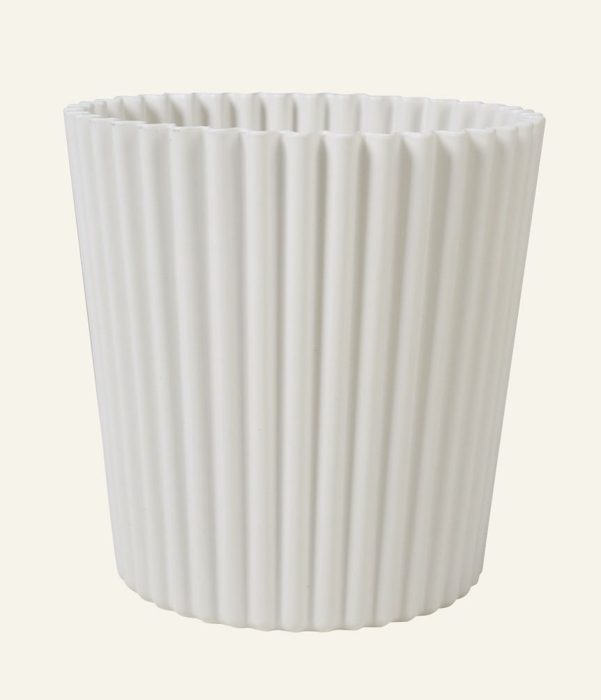 Outdoor-Blumentopf Weiß - 25x25x25 cm Weiß - 1