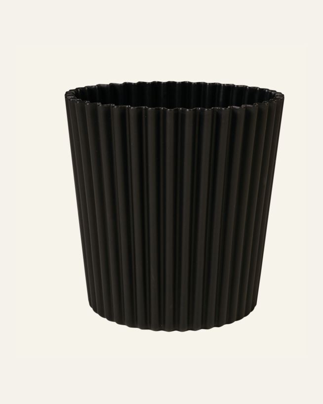 Outdoor-Blumentopf Schwarz - 25x25x25 cm Schwarz - 1