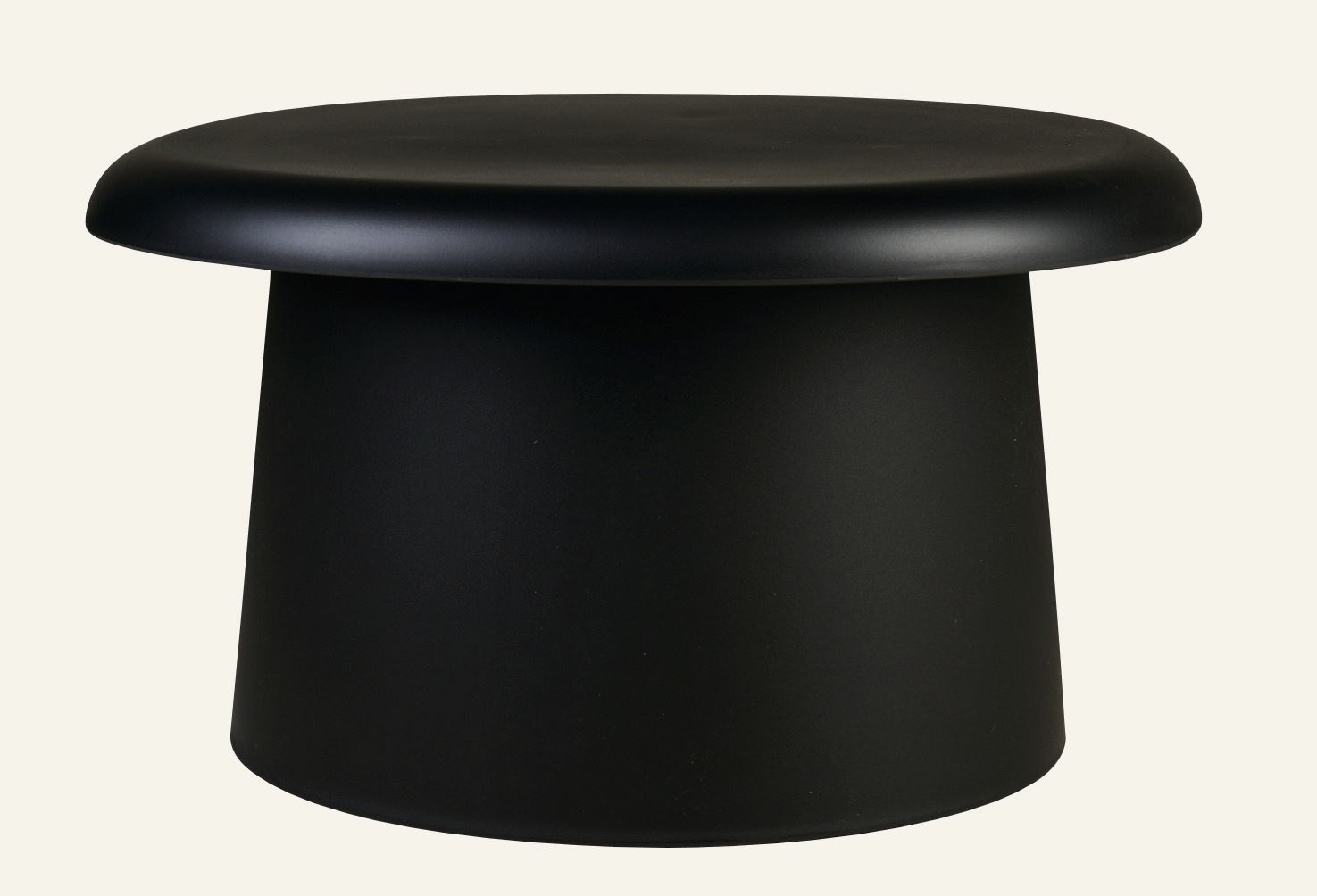 Gartentisch Schwarz - h38 cm ø66 Schwarz - 1