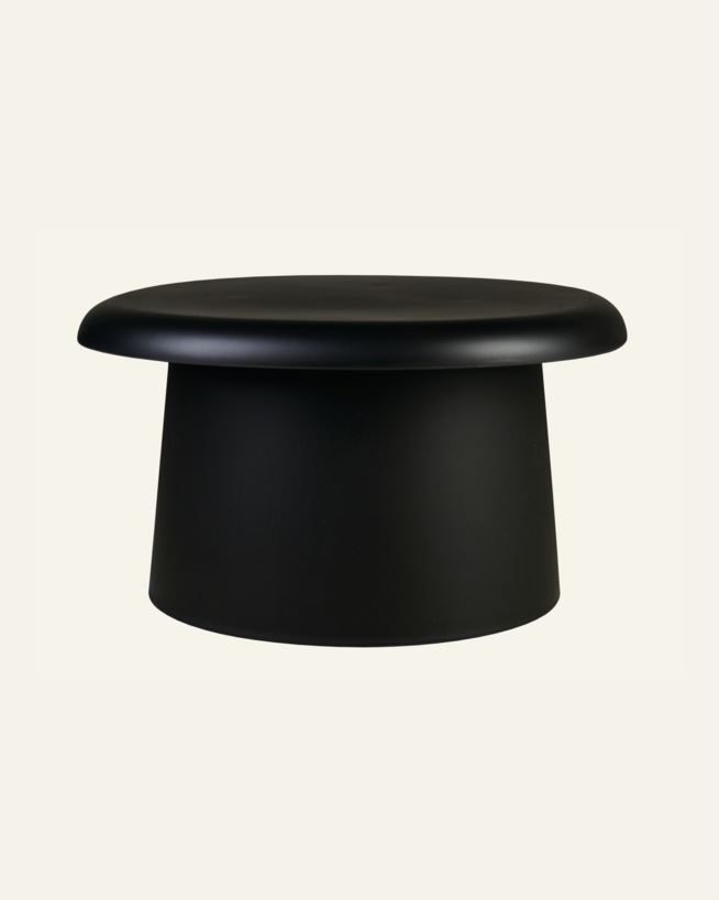 Gartentisch Schwarz - h38 cm ø66 Schwarz - 1