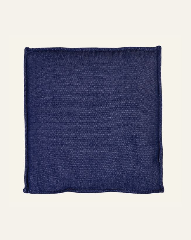 Sitzkissen Marineblau - 48x48x5 cm Marineblau - 1