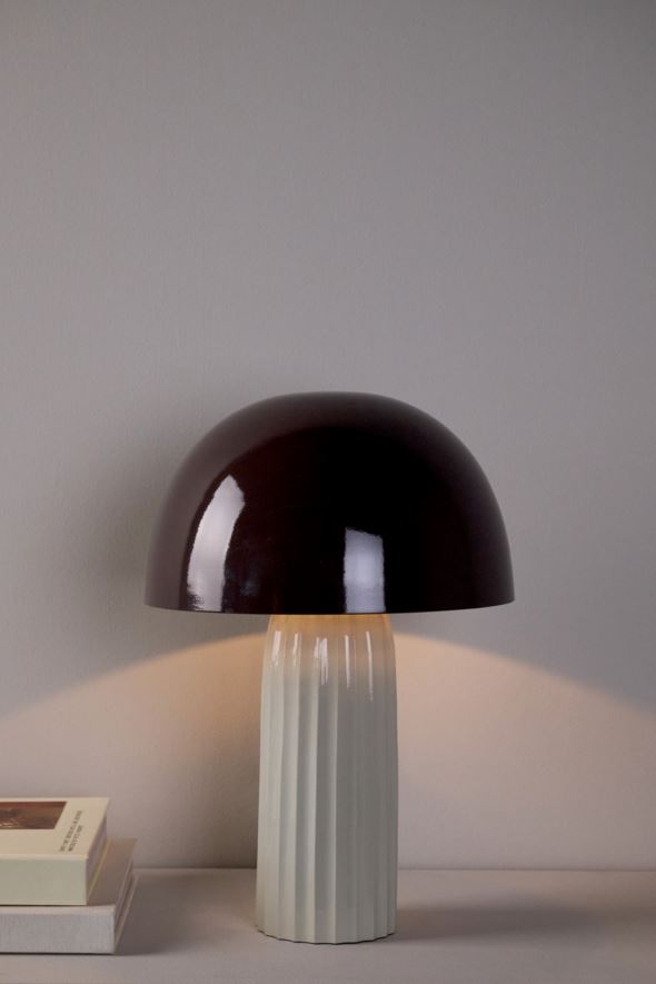 Tischlampe Braun - 5