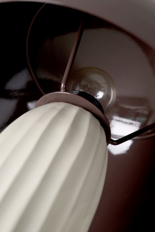Tischlampe Braun - 6
