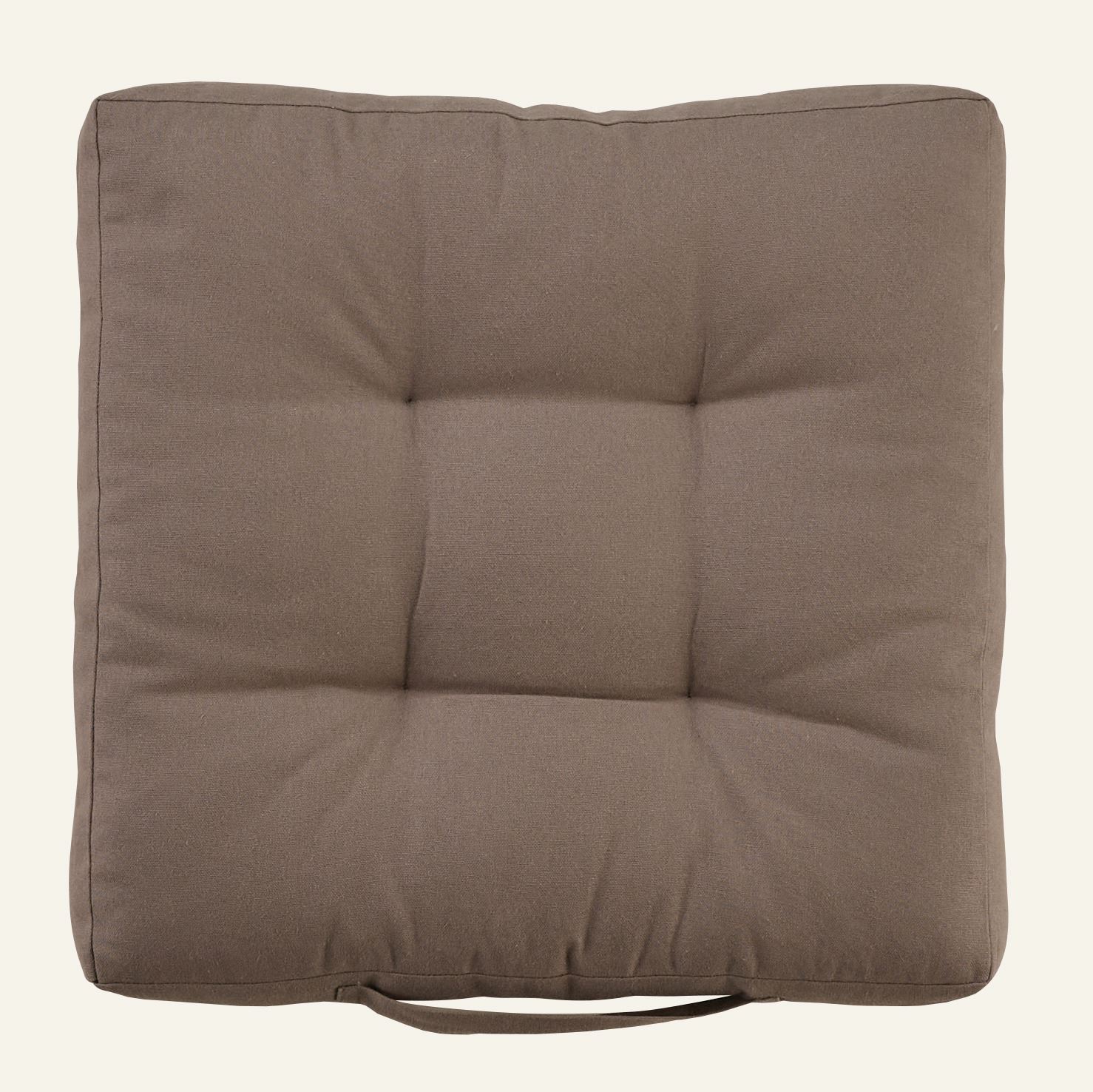 Sitzkissen Taupe - 40x40x5 cm Taupe - 1