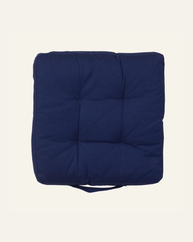 Sitzkissen Marineblau - 40x40x5 cm Marineblau - 1