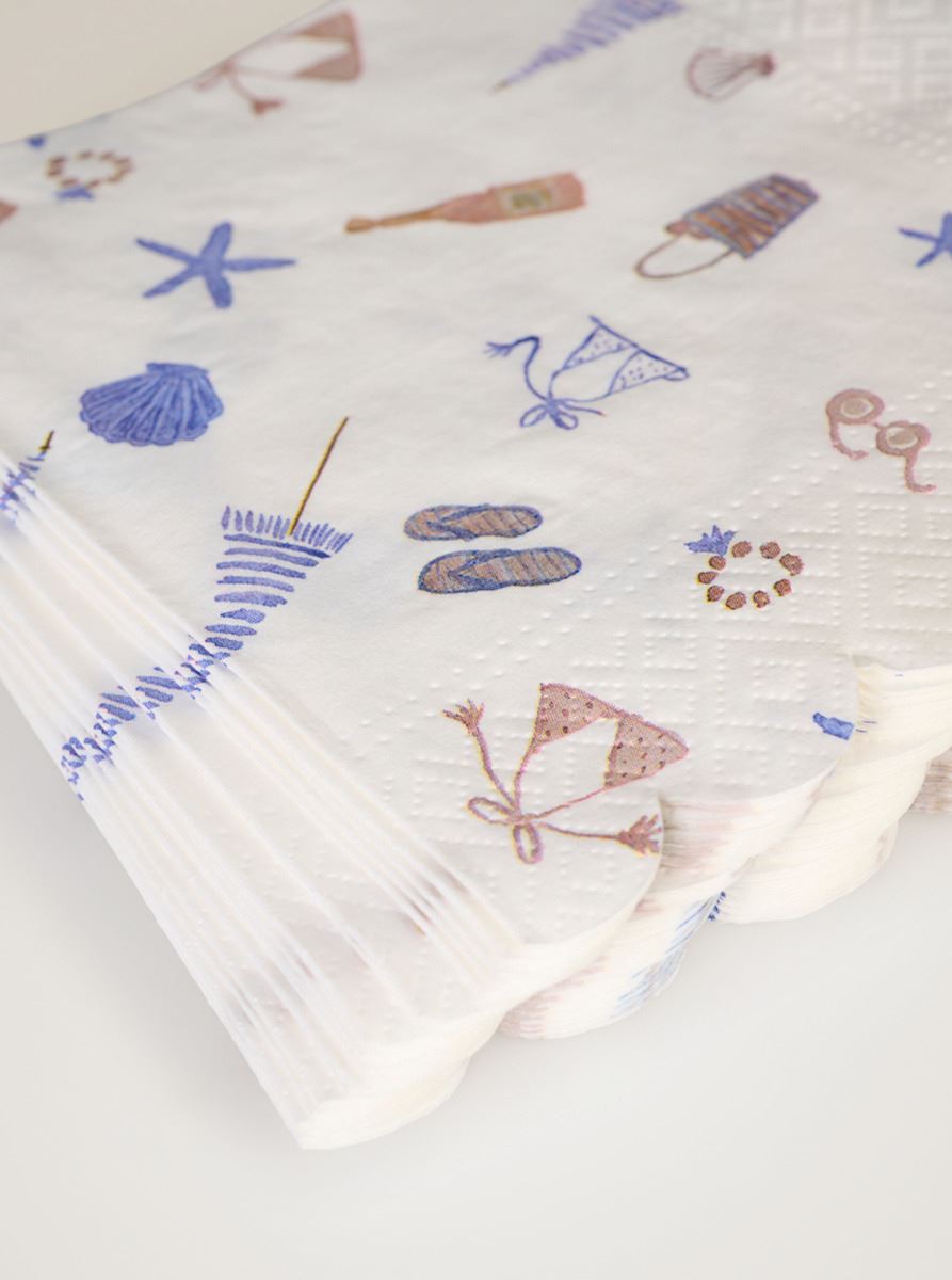 Papierservietten Multi/Blue - 2
