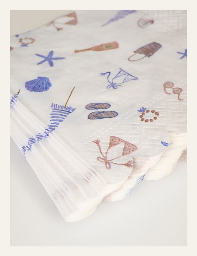 Papierservietten Multi/Blue - 2