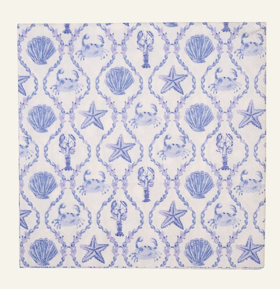Servietten Blau - 40x40 cm Blau - 1