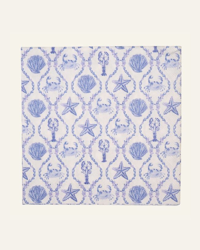 Servietten Blau - 40x40 cm Blau - 1