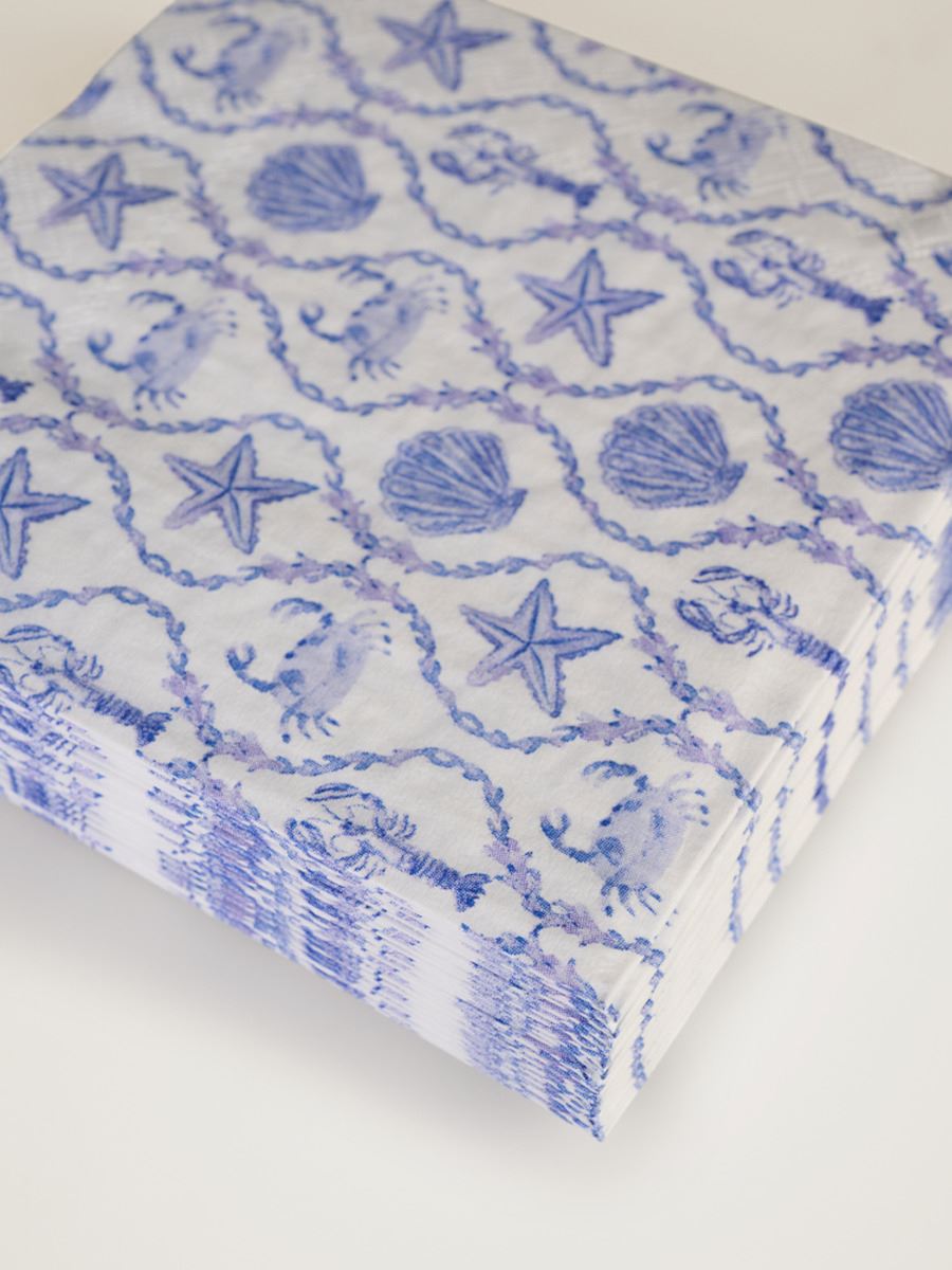 Cocktailservietten Blau - 2