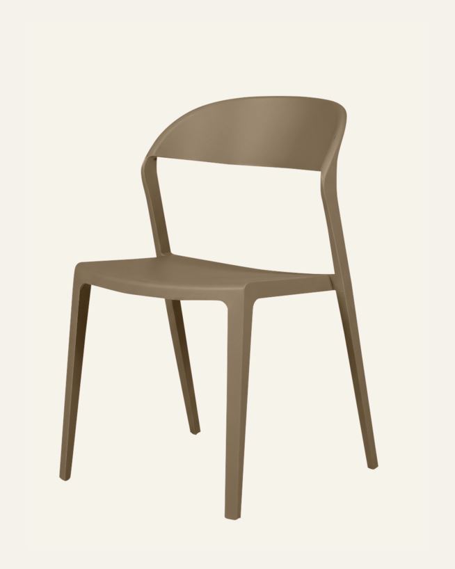 Gartenstuhl Dunkelbeige - 80 cm Dunkelbeige - 1