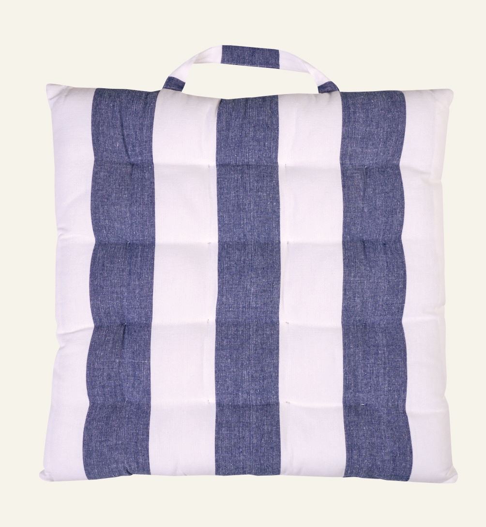 Sitzkissen Marineblau - 50x50x5 cm Marineblau - 1